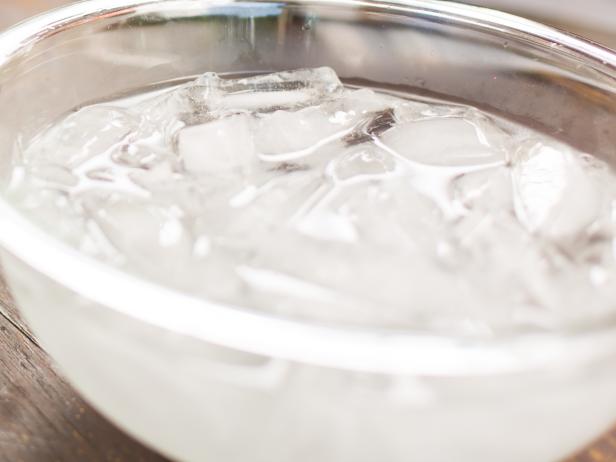 Fill large bowl with ice water and set aside.