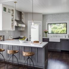Transitional Kitchen With Industrial-Country Flair