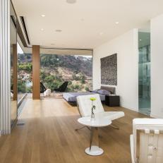 Modern Master Suite with Two Sitting Areas and Beautiful Mountain Views