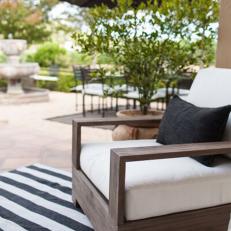 Stylish, Functional Chairs in Outdoor Living Room