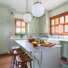 Traditional Cottage-Style Kitchen with Updated Appliances