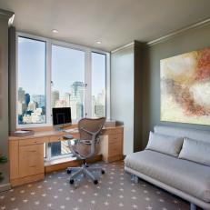 Contemporary Home Office Boasts Grand Boston View