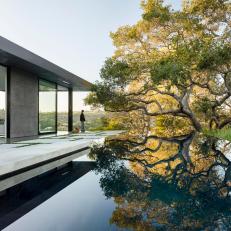 Sleek Infinity Pool Wows at Modern Home