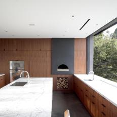 Modern Kitchen Boasts Giant Window