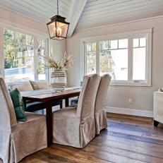Cottage-Inspired Dining Room is Sophisticated, Airy