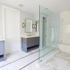 Spa-Worthy Main Bathroom is Sophisticated, Stunning