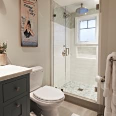 Transitional Bathroom With Walk-In Shower