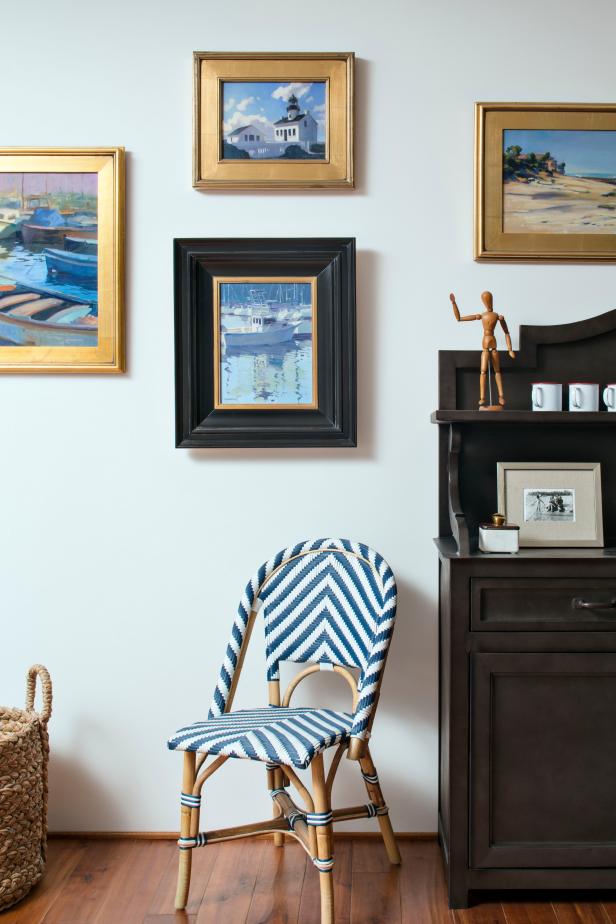 Coastal Gallery Wall and Chair