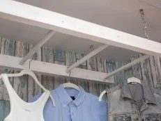 Doing the laundry just got a bit more enjoyable thanks to 
this clever drying rack.