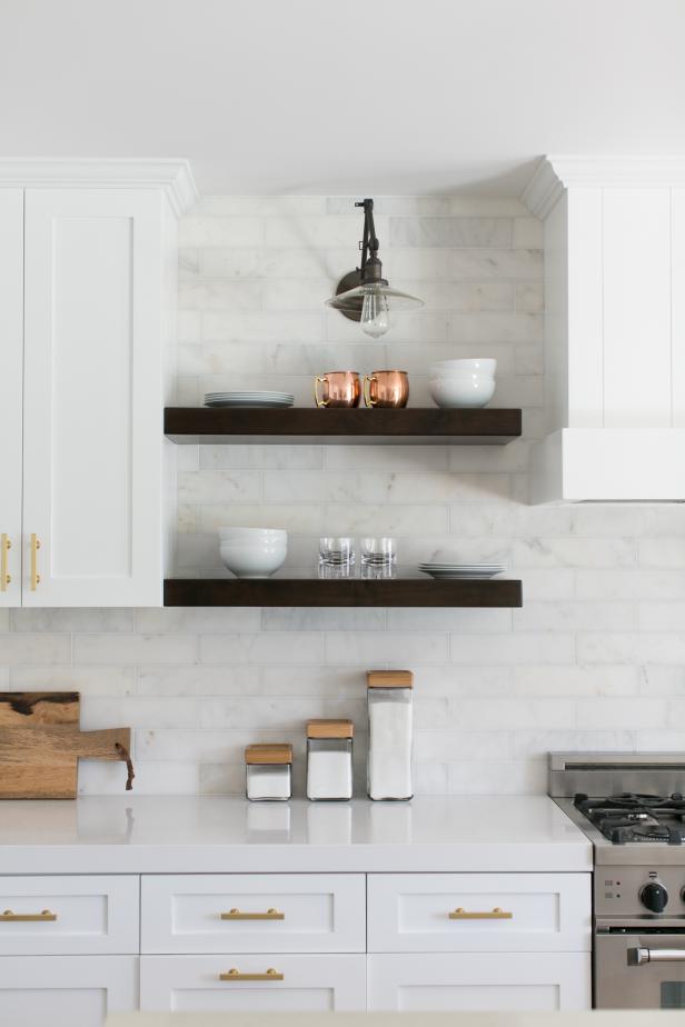 12 Ways To Decorate With Floating Shelves Hgtv S Decorating