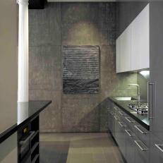 Modern Kitchen Showcases Shades of Gray