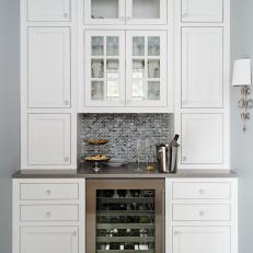 Butler's Pantry with Built-In Wine Storage