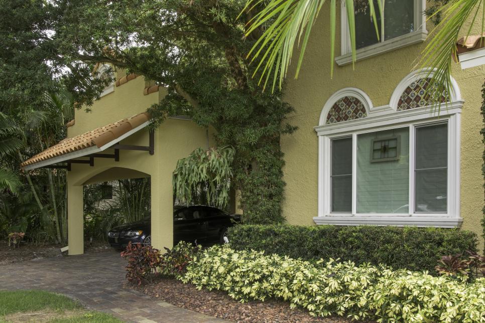 Mediterranean Style Carport With Spanish Tile Awning HGTV