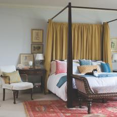 Traditional Bedroom with Eclectic Accents