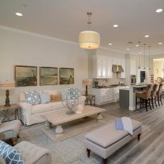Open Concept Living Room & Kitchen Feel Casual, Relaxed