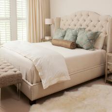Transitional Neutral Bedroom Is Calm, Sophisticated