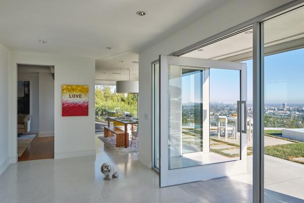 Front Entry With Large Glass Door Hgtv