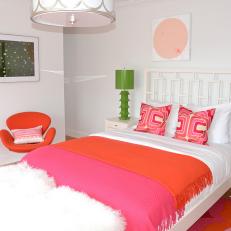 Bold Color Pops in Mod Kid's Bedroom