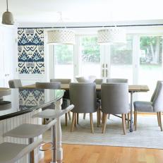 Stylish Eat-In Kitchen Feels Bright, Upbeat