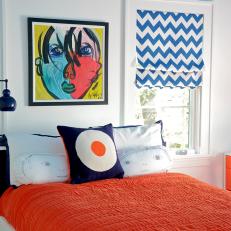Contemporary Kid's Room Boasts Bold Colors