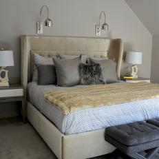 Contemporary Bedroom Features Neutral Color Palette