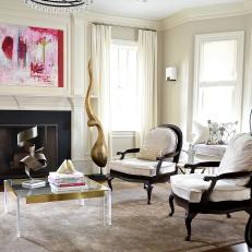 Transitional Living Room Is Sophisticated & Stylish