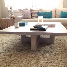 Contemporary Coffee Table in Neutral Living Room