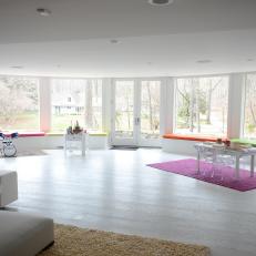 Bright, Modern Playroom Appeals to Kids and Adults