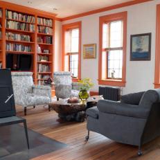 Traditional Living Room in Restored Brooklyn Townhouse
