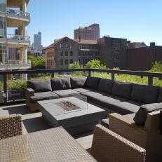 Roof Deck With Chicago Skyline Views