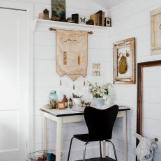 Chic Country Workspace With Contemporary Flair