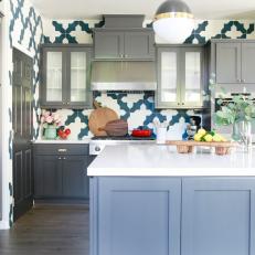Fresh Kitchen With Updated Cabinetry & Island