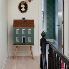 Kid-Friendly Hallway Features Dollhouse