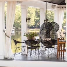Elevated Deck on the Lake With Swings & Al Fresco Dining