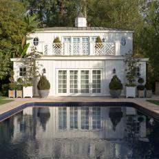 Classic Pool House With Cupola on Paul Williams Estate