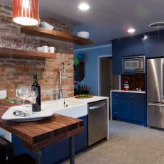 Bright, Industrial Kitchen with Open Concept Design