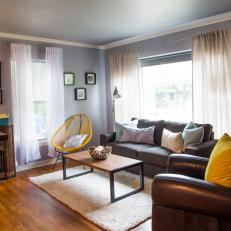 Austin Loft-Inspired Renovation, Living Room