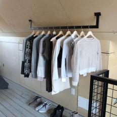 Custom Clothes Rack and Shoes