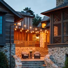 Patio for Two With Bistro Lights