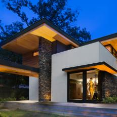 Modern Home Exterior With Midcentury Flair