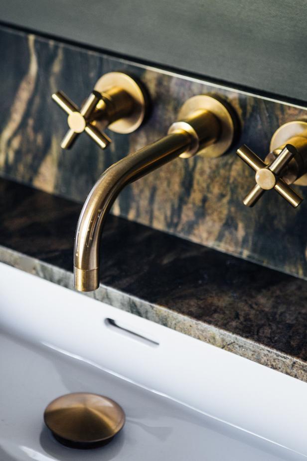 Contemporary Brass Sink Faucet HGTV   1438281089943 