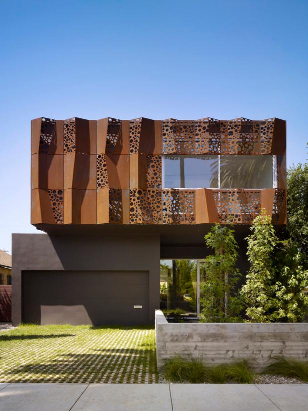 Modern Black and Brown Front Facade