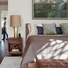 Muted Palette Evokes Natural Feel in Master Bedroom