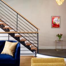 Bold Primary Colors Bring Vigor to Living Area
