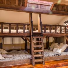 Rustic Barn Bunk Bed With Skylight