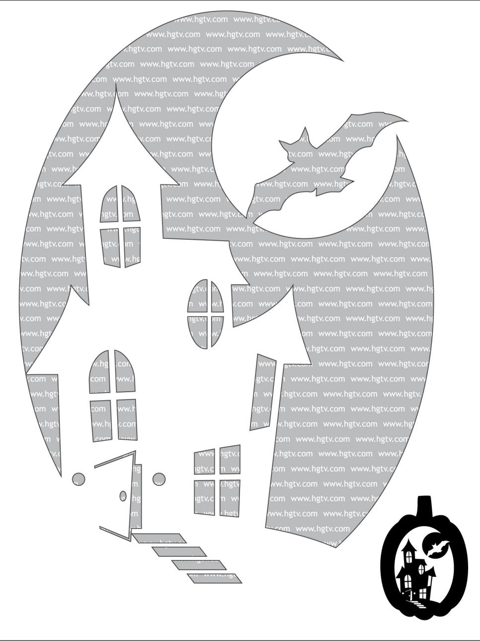 haunted-house-pumpkin-carving-template-hgtv