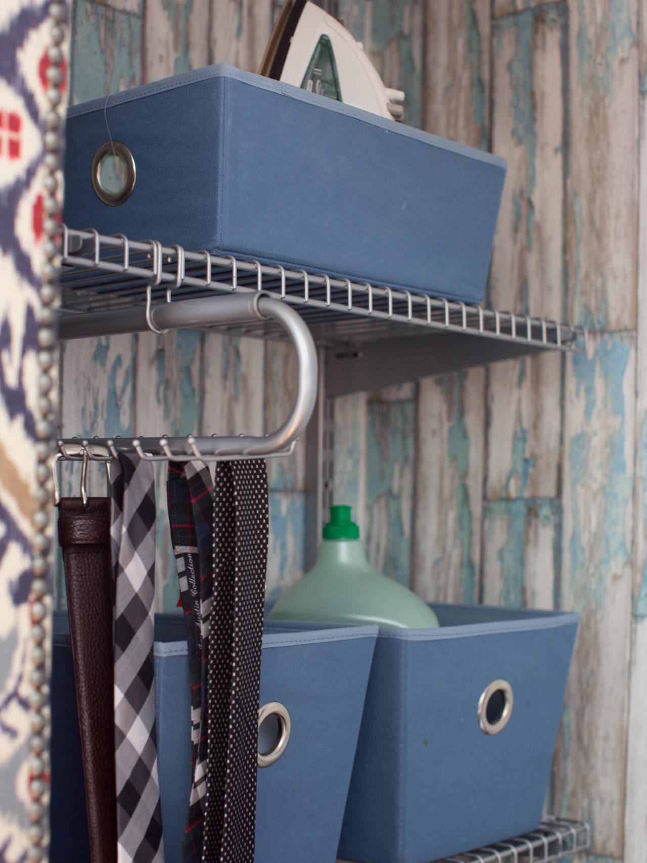 laundry room organization bins