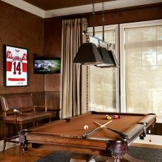 Manly Game Room Features Pool Table