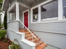 Oakland Bungalow: Front Entry, After