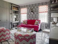 With subtle pops of color and bold use of patterns, this home set on the banks of the Herb River is designed for a family with fun personalities.